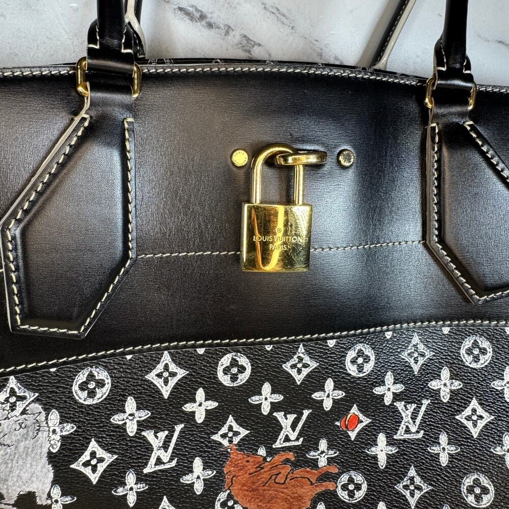 Louis Vuitton Catogram Steamer Bag Cabas XXL cat tote Grace Coddington Monogram - Picture 5 of 16
